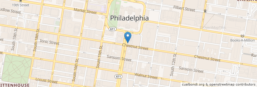 Mapa de ubicacion de Walgreens en Stati Uniti D'America, Pennsylvania, Philadelphia County, Philadelphia.