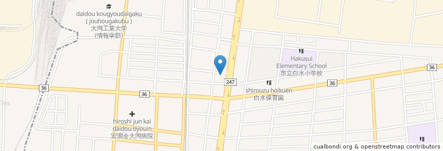 Mapa de ubicacion de くら寿司 en Japonya, 愛知県, 名古屋市, 南区.