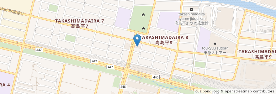 Mapa de ubicacion de 高島平くるみ保育園 en 일본, 도쿄도, 板橋区.