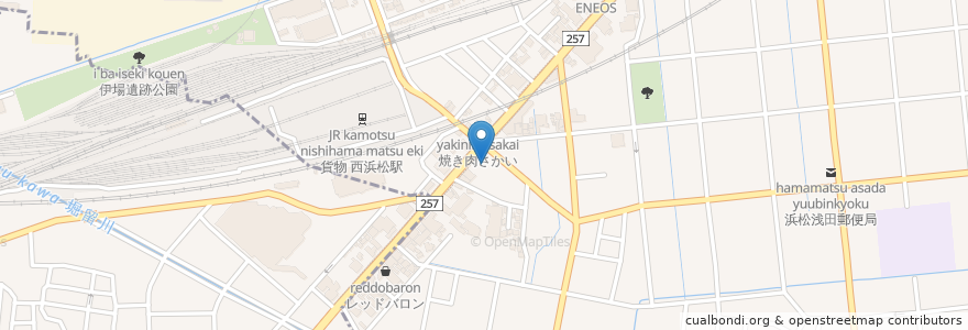 Mapa de ubicacion de マクドナルド en 日本, 静岡県, 浜松市, 中区.