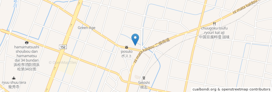 Mapa de ubicacion de 吾妻神社 en Japão, 静岡県, 浜松市, 東区.