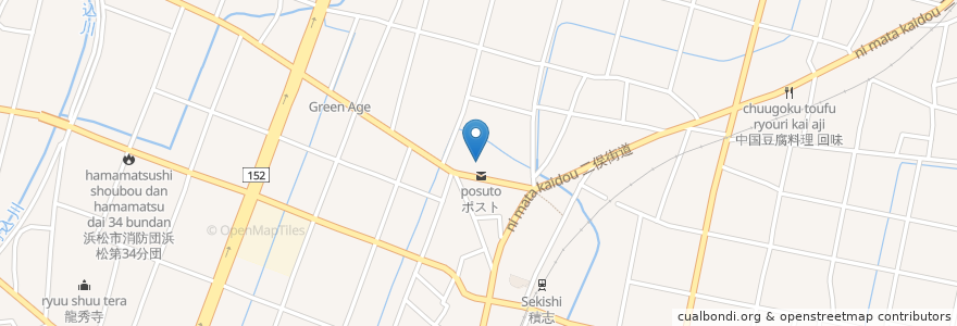 Mapa de ubicacion de 積志協働センター en 日本, 静岡県, 浜松市, 東区.