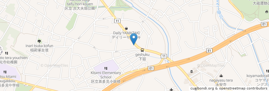 Mapa de ubicacion de ラーメン周作 en Japan, 東京都, 世田谷区.