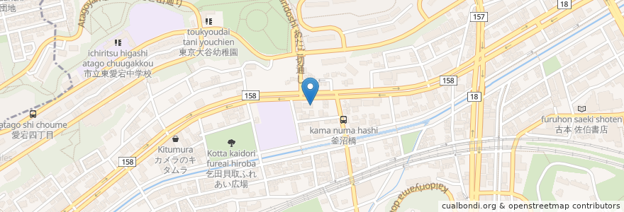 Mapa de ubicacion de とんとん亭 en اليابان, 東京都, 多摩市.