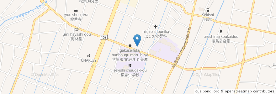 Mapa de ubicacion de 石井医院 en Japan, 静岡県, 浜松市, 東区.