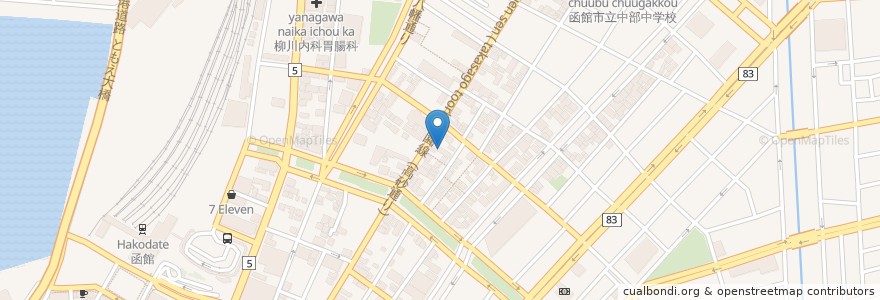 Mapa de ubicacion de 吉岡内科医院 en Japonya, 北海道, 渡島総合振興局, 函館市.