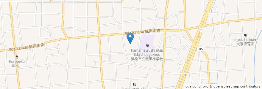 Mapa de ubicacion de 龍泉寺 en Giappone, Prefettura Di Shizuoka, Hamamatsu, 南区.