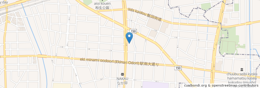Mapa de ubicacion de 杏林堂薬局 向宿店 en Japan, Shizuoka Prefecture, Hamamatsu, Naka Ward.