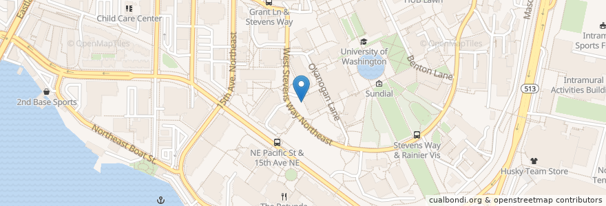 Mapa de ubicacion de UW Bike Locker Location 29 en Amerika Birleşik Devletleri, Vaşington, King County, Seattle.