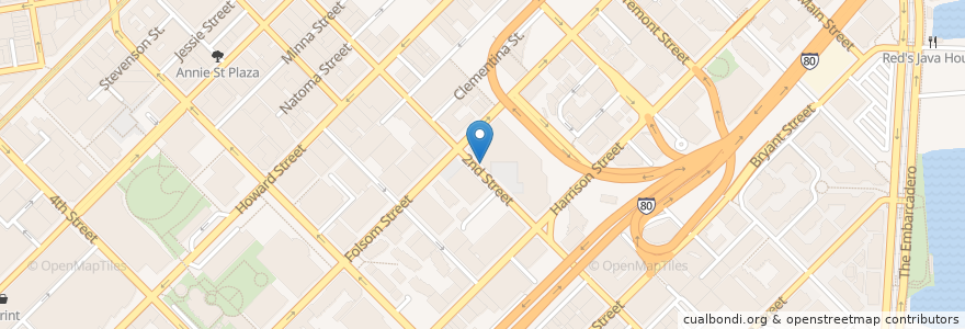 Mapa de ubicacion de 2nd at Folsom en Verenigde Staten, Californië, San Francisco, San Francisco.