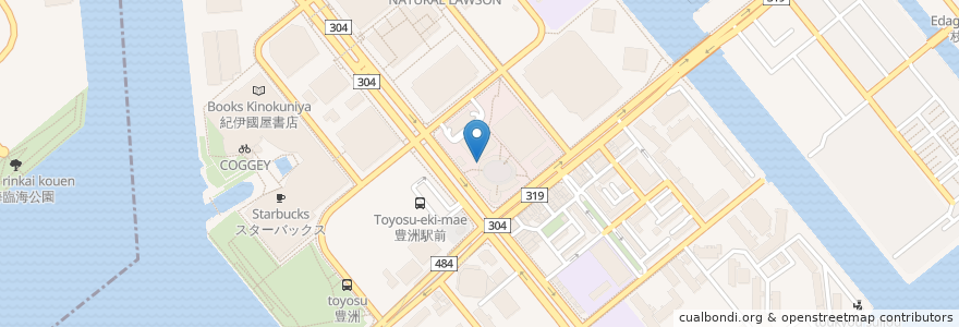 Mapa de ubicacion de 三菱東京UFJ銀行 en Giappone, Tokyo, 江東区.