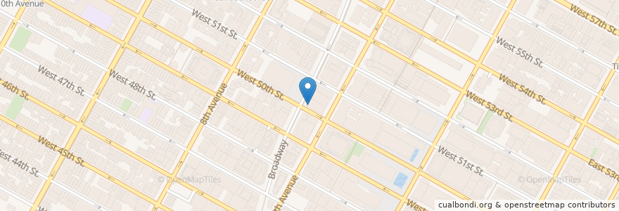 Mapa de ubicacion de Applebee's en Vereinigte Staaten Von Amerika, New York, New York, New York County, Manhattan, Manhattan Community Board 5.