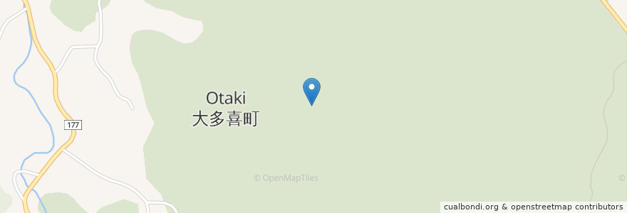 Mapa de ubicacion de 大多喜町 en 日本, 千葉県, 夷隅郡, 大多喜町.