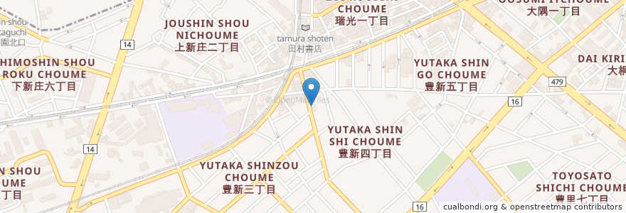 Mapa de ubicacion de Hokka-Hokka Tei en Japan, Osaka Prefecture, Osaka, Higashiyodogawa Ward.