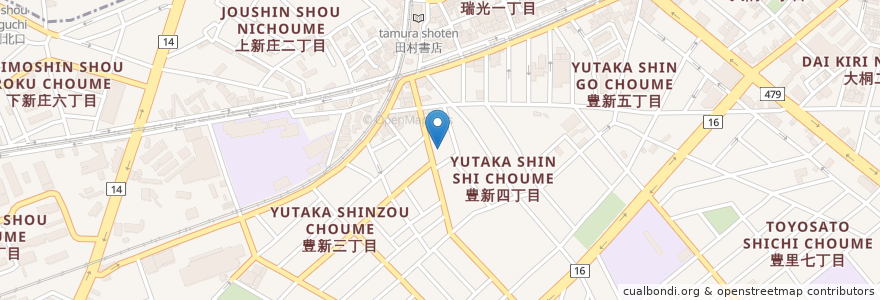 Mapa de ubicacion de よどまちステーション en Japan, 大阪府, Osaka, 東淀川区.