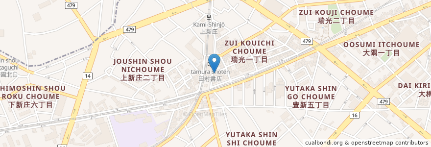 Mapa de ubicacion de 上新庄一番 en 일본, 오사카부, 오사카, 東淀川区.
