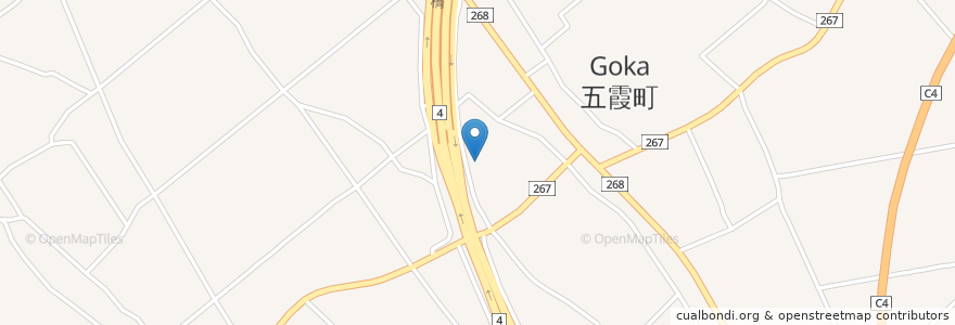 Mapa de ubicacion de 五霞町 en Japan, Präfektur Ibaraki, 猿島郡, 五霞町.