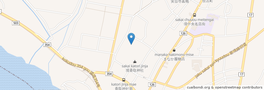 Mapa de ubicacion de 猿島郡 en Japan, Präfektur Ibaraki, 猿島郡, 境町.