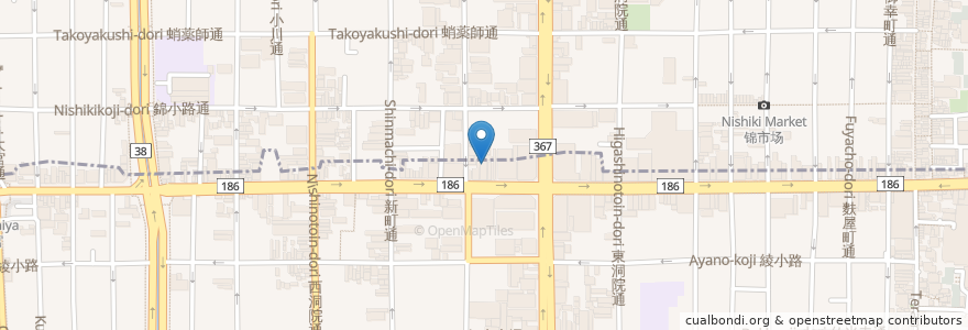 Mapa de ubicacion de 村井歯科医院 en Giappone, Prefettura Di Kyoto, Kyoto, 中京区.