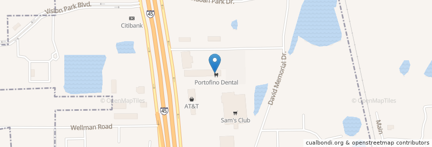 Mapa de ubicacion de Mint Dentistry en Estados Unidos De América, Texas, Montgomery County, Shenandoah.