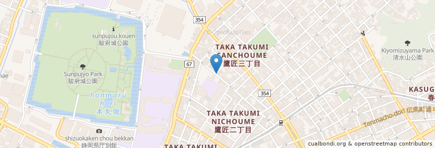 Mapa de ubicacion de 夜明け前 en Japonya, 静岡県, 静岡市, 葵区.