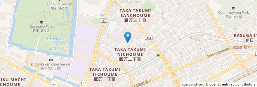 Mapa de ubicacion de AnAn factory en Japan, 静岡県, 静岡市, 葵区.