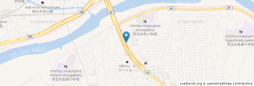 Mapa de ubicacion de 逢菜堂 en Giappone, Prefettura Di Kyoto, Kyoto, 伏見区.