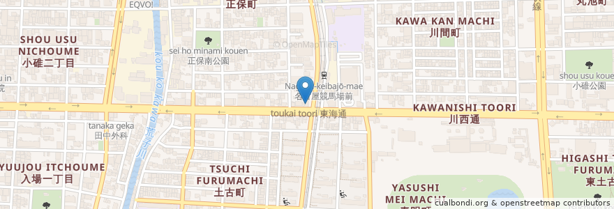 Mapa de ubicacion de Torikizoku en Japan, Aichi Prefecture, Nagoya, Minato Ward.
