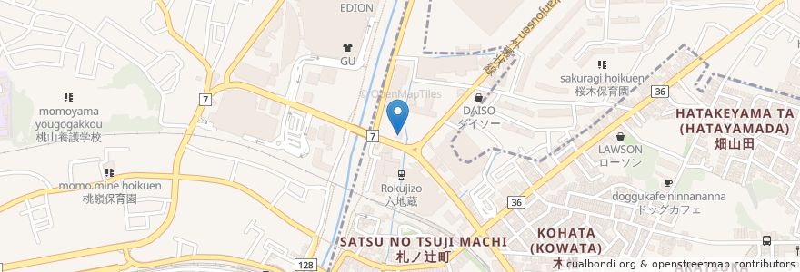 Mapa de ubicacion de リジョイス薬局 en 日本, 京都府, 宇治市.