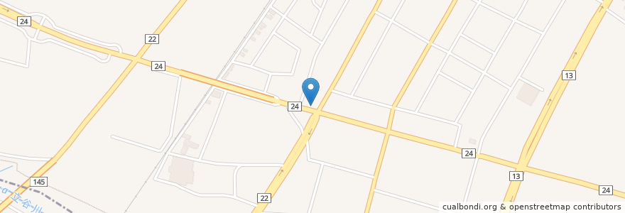 Mapa de ubicacion de 長岡簡易郵便局 en Japan, Präfektur Yamagata, 山形市, 天童市.