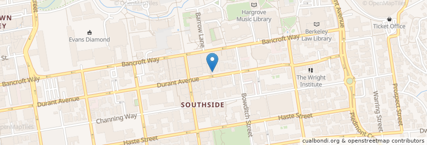 Mapa de ubicacion de Sweetheart Cafe en United States, California, Alameda County, Berkeley.