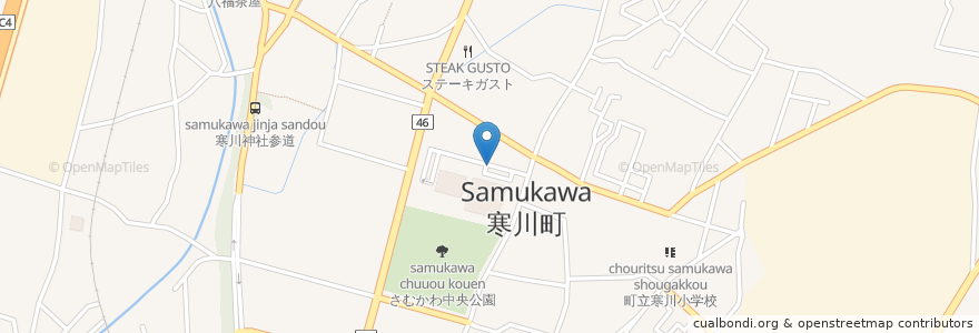 Mapa de ubicacion de 寒川町 en Japon, Préfecture De Kanagawa, 高座郡, 寒川町.