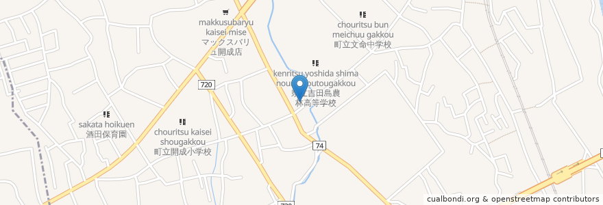 Mapa de ubicacion de 開成町 en 日本, 神奈川県, 足柄上郡, 開成町.