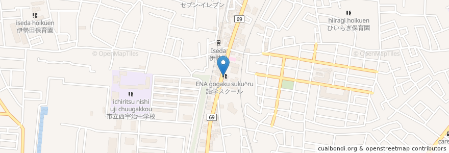 Mapa de ubicacion de ENA語学スクール en Japão, 京都府, 宇治市.