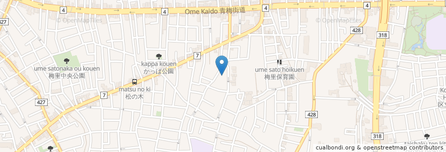 Mapa de ubicacion de 片岡山 智光院 en Japonya, 東京都, 杉並区.