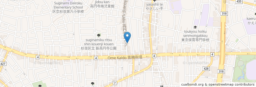 Mapa de ubicacion de Prosper en 日本, 東京都, 杉並区.