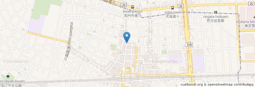 Mapa de ubicacion de CRAFT BEER en اليابان, 東京都, 杉並区.