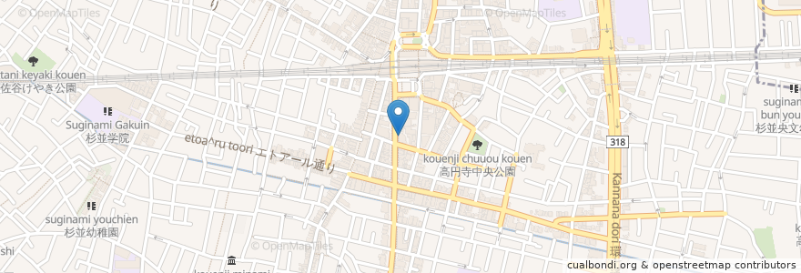 Mapa de ubicacion de すてーき亭 en Japon, Tokyo, 杉並区.