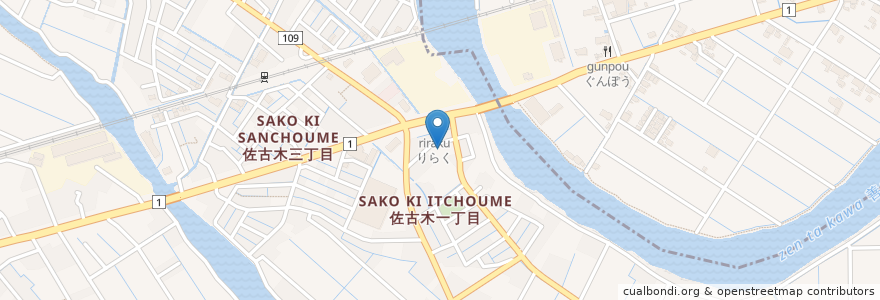 Mapa de ubicacion de すず木 en 日本, 愛知県, 弥富市.