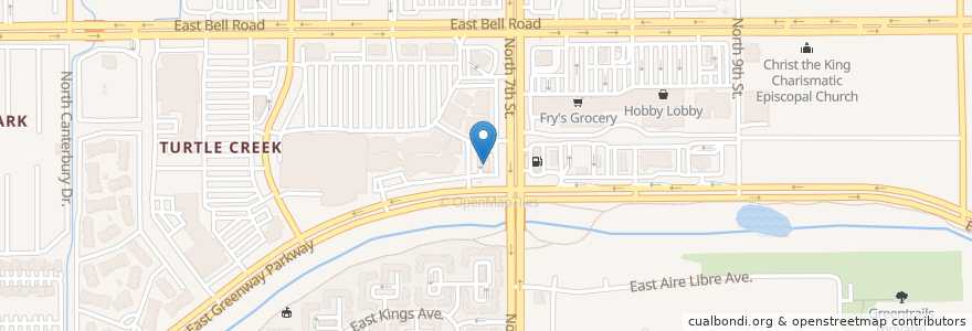Mapa de ubicacion de Wendy's en Stati Uniti D'America, Arizona, Maricopa County, Phoenix.