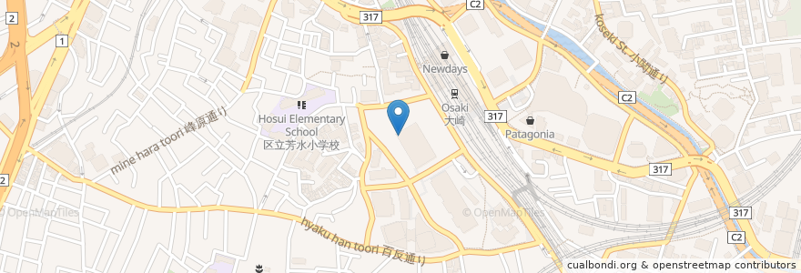 Mapa de ubicacion de モスバーガー en Japan, Tokio, 品川区.