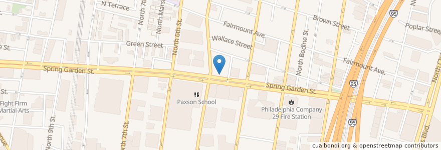 Mapa de ubicacion de Silk City Diner Bar & Lounge en 미국, 펜실베이니아, Philadelphia County, 필라델피아.