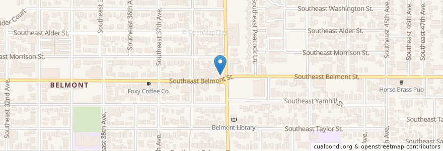Mapa de ubicacion de Two Brothers Cafe And Grill en الولايات المتّحدة الأمريكيّة, أوريغون, Portland, Multnomah County.