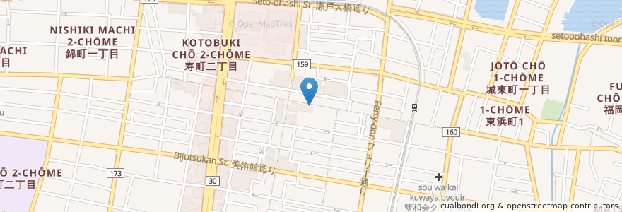 Mapa de ubicacion de 丸亀町壱番街駐輪場　3号機 en Japonya, 香川県, 高松市.