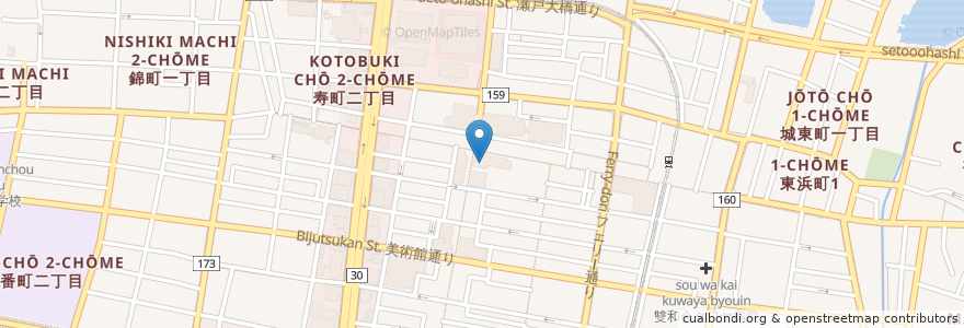 Mapa de ubicacion de 丸亀町レッツホール en 日本, 香川县, 高松市.