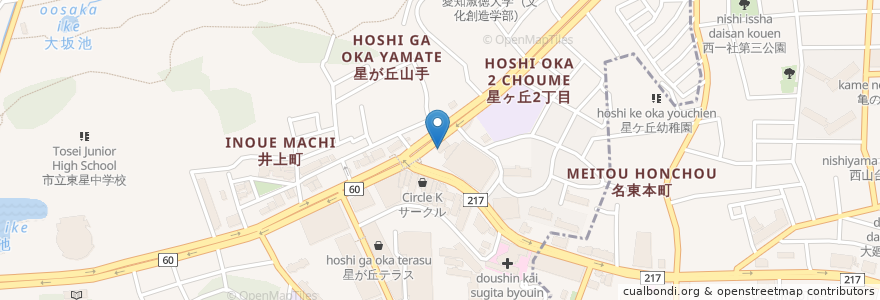 Mapa de ubicacion de Gusto en Japan, Aichi Prefecture, Nagoya.
