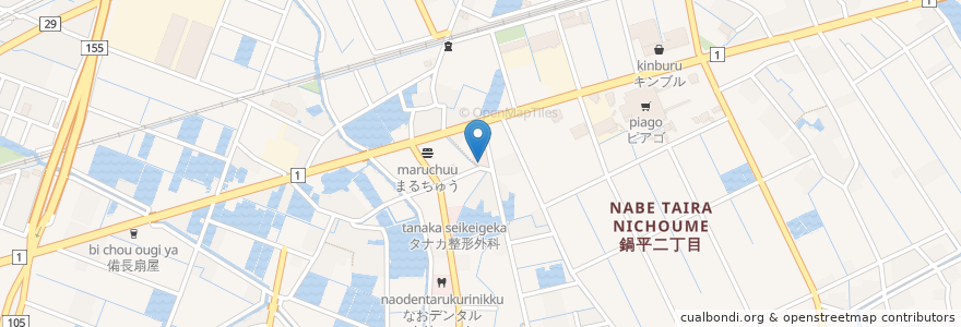 Mapa de ubicacion de 小笠原クリニック en 日本, 愛知県, 弥富市.
