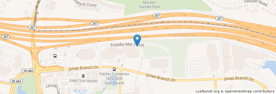 Mapa de ubicacion de PHO I - Parking Garage en Vereinigte Staaten Von Amerika, Virginia, Fairfax County, Mclean.