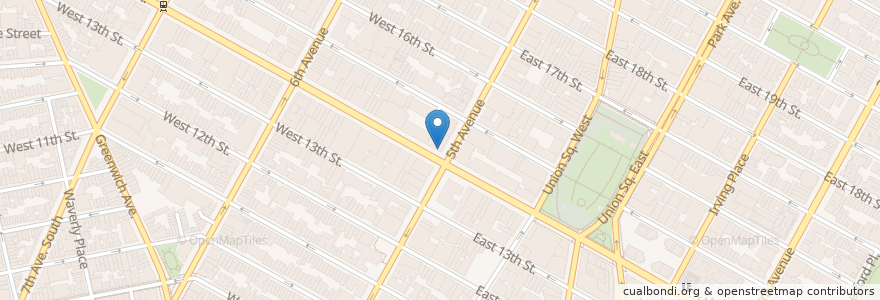 Mapa de ubicacion de TD Bank en United States, New York, New York, New York County, Manhattan.