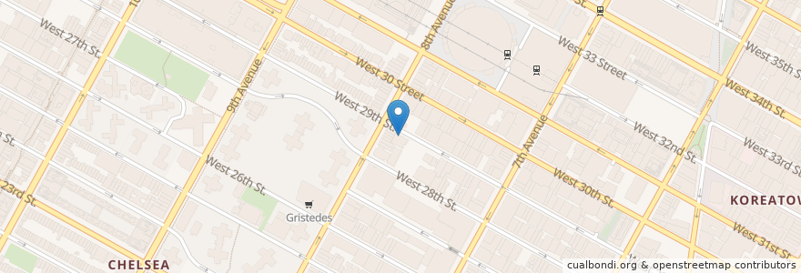 Mapa de ubicacion de Magnet Theater en 美利坚合众国/美利堅合眾國, 纽约州 / 紐約州, 纽约, 纽约县, Manhattan, Manhattan Community Board 5, Manhattan Community Board 4.